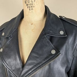 Men's Muubaa Full genuine leather moto jacket